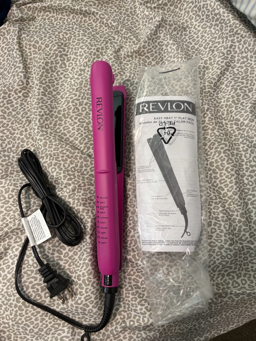 Brand new revlon pink hair straightener